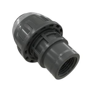 Belső menetes csővég 25 mm - G3/4", szürke
