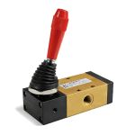 pneumax - kézi-karos-szelep-piros