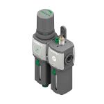Komplett tápegység G1/4", 0-12 bar, 20mikron, beépített manométerrel