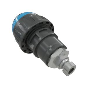 Zárókupak kézi légtelenítő szeleppel 20 mm - G1/4", kék