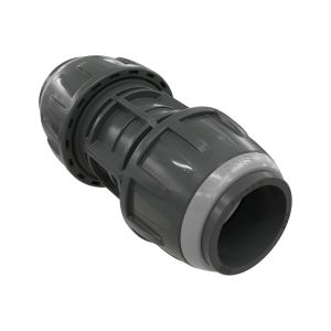 Egyenes csőtoldó 20 mm, szürke