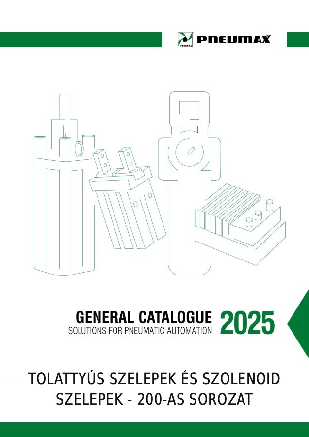 Tolattyús szelepek és szolenoid szelepek, 200-as sorozat