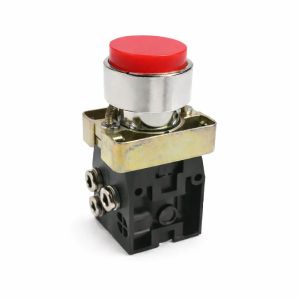 Piros nyomógombos szelep, 3/2, 4mm-es alsó csatlakozás, NC, ms