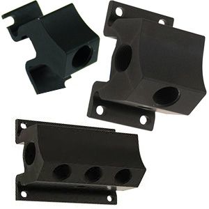 Alumínium elosztótömb, 1/2"x1/2"(x4)