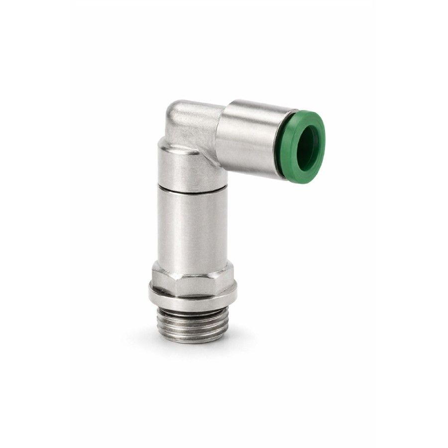 Gyorscsatlakozó, elforgatható menetes könyök, hosszú - 08-1/4