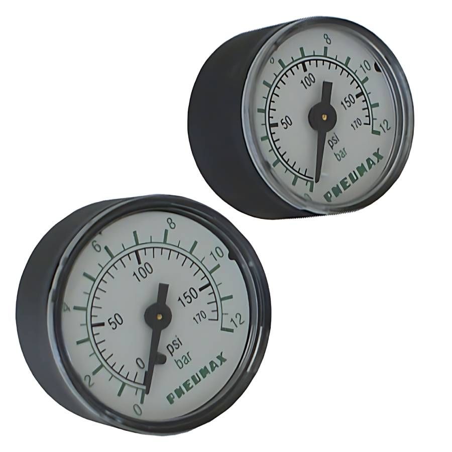 Manométer, hátsó csatlakozás, átm.:40mm, 0-6 bar