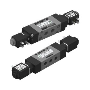 Mágnes szelep, 5/2, G1/8, ms, 24VDC, műanyag