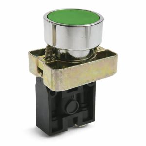 Zöld nyomógombos szelep, 2/2, 4mm-es alsó csatlakozás, NC, ms