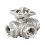 T gömbcsap L furattal, r.mentes, BBB, G1", DN 25, max 64bar