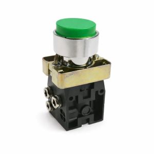 Zöld nyomógombos szelep, 2/2, 4mm-es alsó csatlakozás, NC, ms