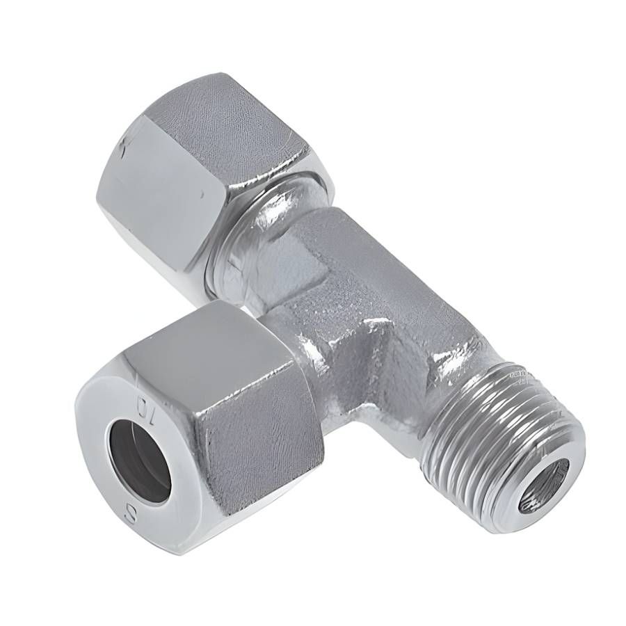 T csatlakozó, oldalt menetes 08-1/8