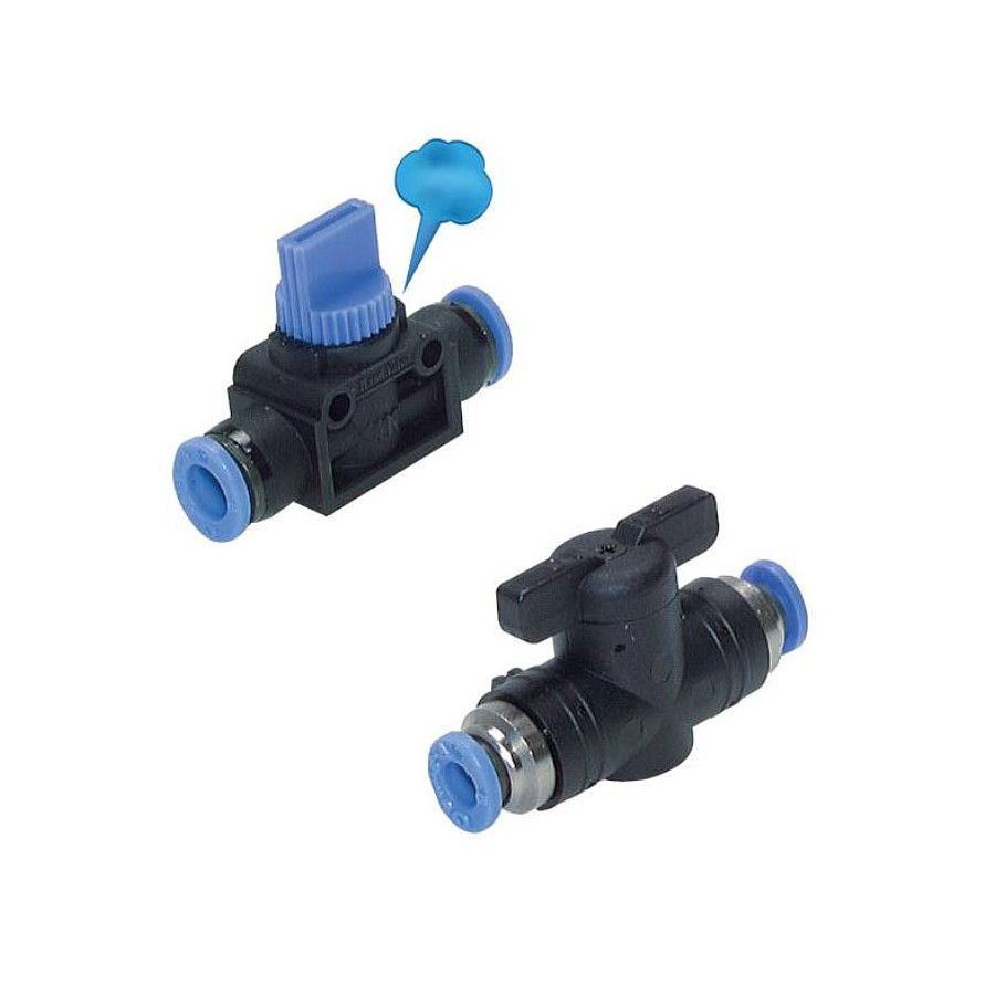 Dugaszolható elzárócsap, 2/2-es, 6mm