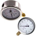 Alsó csatlakozású manométerek, glicerin töltésű